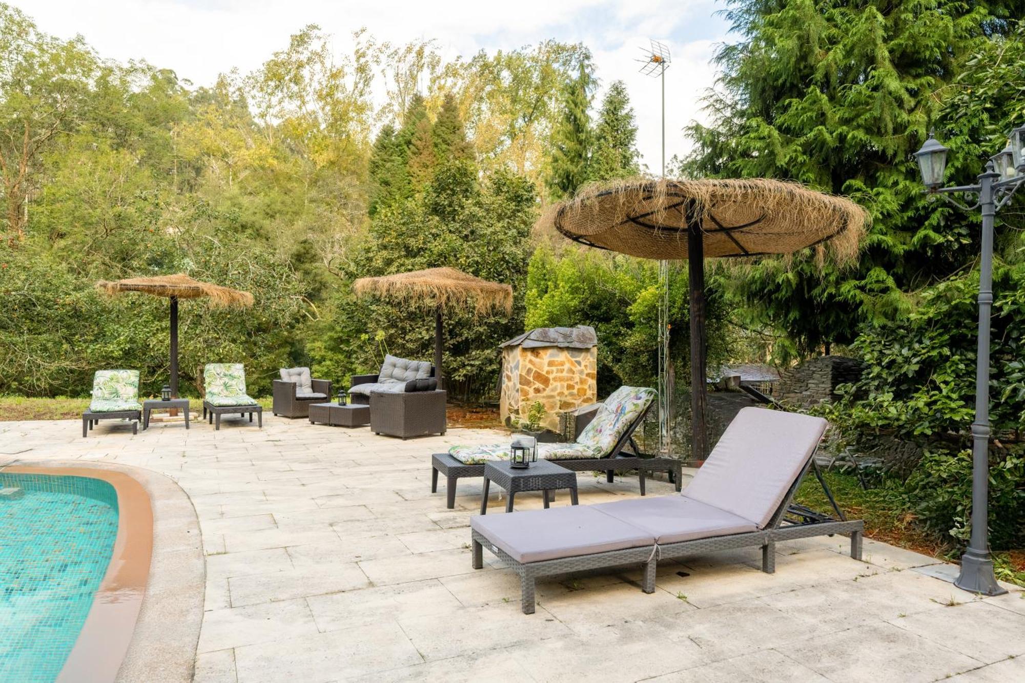 Villa En Asturias Con Cine, Piscina, Bbq, Juegos, 14 Pax Cobre Dış mekan fotoğraf